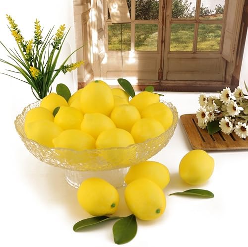 20PCS Realistic Artificial Lemon Decor