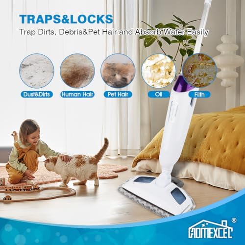 HOMEXCEL 8 Pack Steam Mop Replacement Pads for Bissell Powerfresh Models