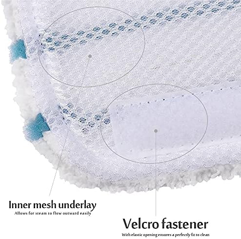 5 Pack Washable Microfiber Steam Mop Pads for BlackDecker Models