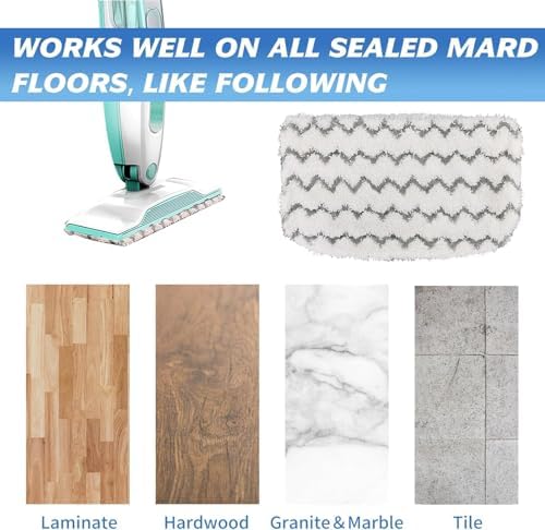 8 Pack Microfiber Steam Mop Pads for Shark S1000 Series