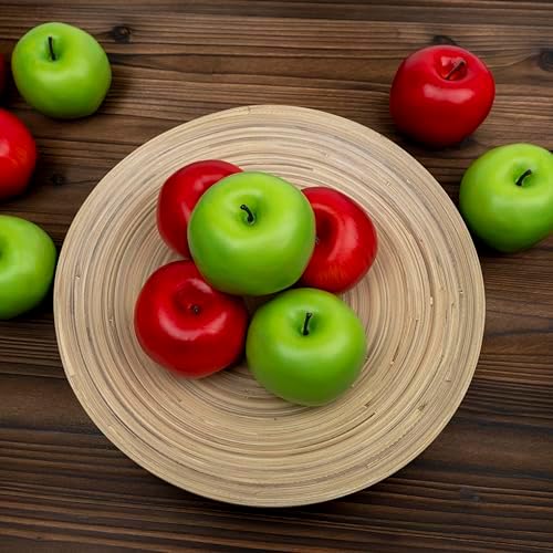 WsCrofts 12Pcs Realistic Artificial Red Apples Decor