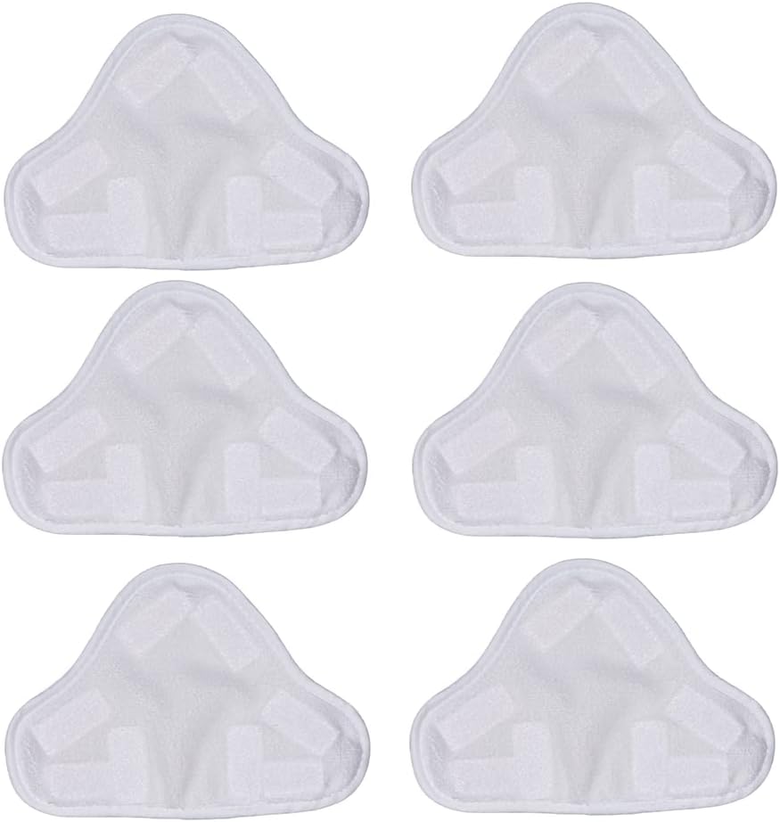 Meriton 6 Pack Washable Microfiber Steam Mop Pads for H2O X5