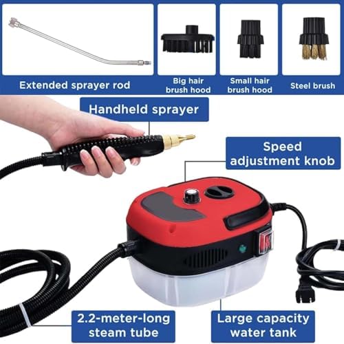 2500W High-Temp Steam Cleaner 10 In 1 Handheld Machine