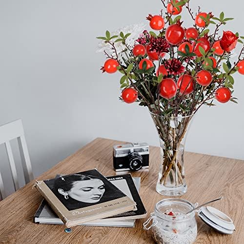 Hagao Artificial Pomegranate Branch for Home Party Decor
