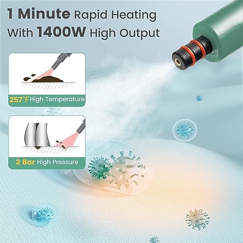 Goplus Multipurpose Handheld Steam Cleaner with 17 Accessories