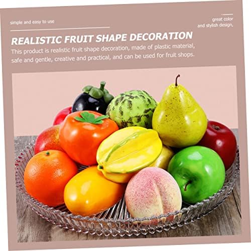 PRETYZOOM 6pcs Artificial Fruit Decor for Home Photography Props