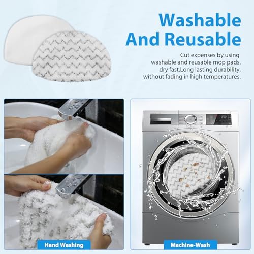Extolife 6 Pack Steam Mop Replacement Pads for Bissell Powerfresh