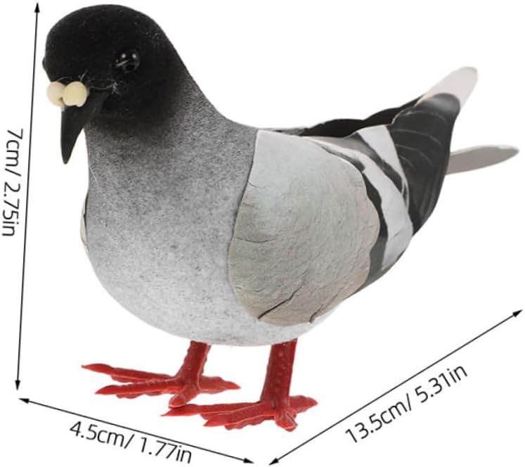 Alasum Realistic Artificial Pigeons 4pcs Garden Decor Set
