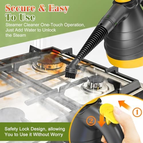 MiKoSoRu Handheld Steam Cleaner with 9pcs Accessories 1