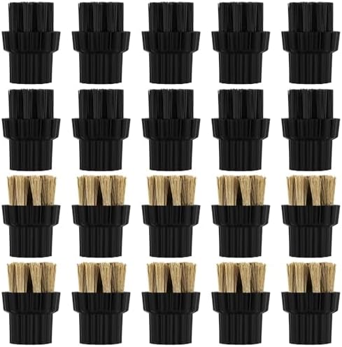 Honeydak 20 Pcs M8 Steam Cleaner Brush Heads Set