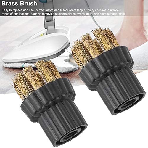 Brass Brush Head Replacement for Steam Mop X5 2Pcs