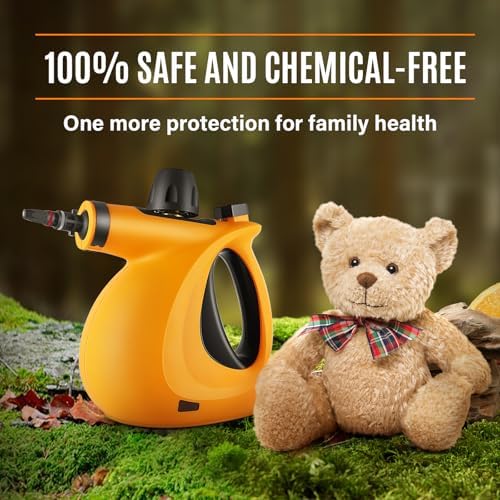 NelMist Handheld Steam Cleaner with 11 Attachments