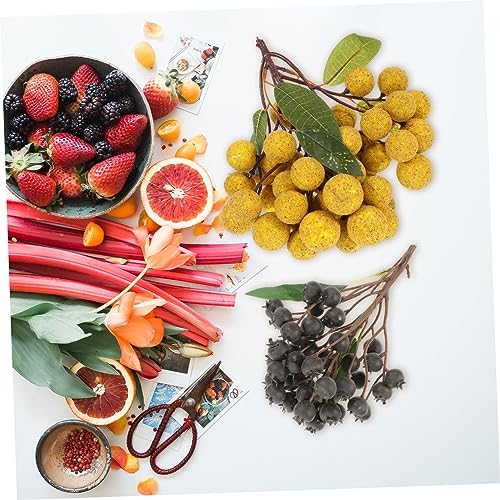 LIFKOME 2pcs Artificial Fruit Skewers for Photography and Decor