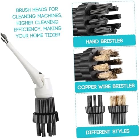 Happyyami 10PCS Steam Mop Brush Head Set for Hard Surfaces