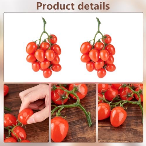 PH PandaHall Artificial Cherry Tomatoes Decor Set