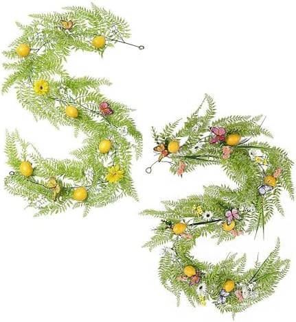 Artificial Lemon Garland 200cm Front Door Decor