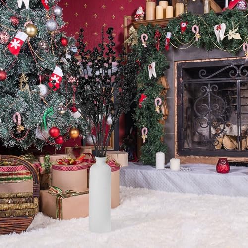 WILLBOND Artificial Black Berry Stems for Christmas Tree