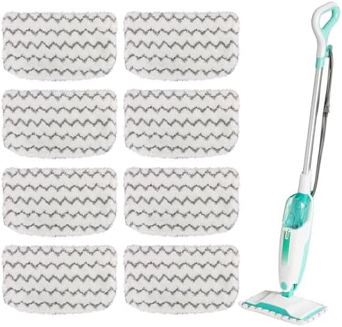 8 Pack Microfiber Steam Mop Pads for Shark S1000 Series