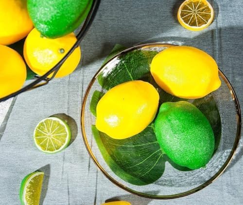 Toopify 20pcs Artificial Lemons and Limes for Home Decoration