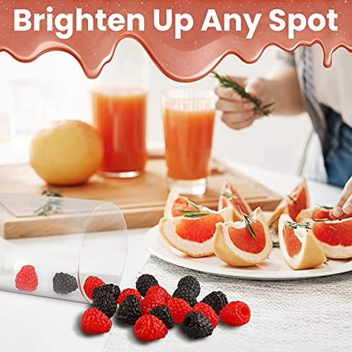 Xiao Hua Artificial Fruit Set 50pcs Black Raspberry Decor