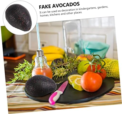 Zerodeko 6 Pcs Artificial Avocado Fruit Model