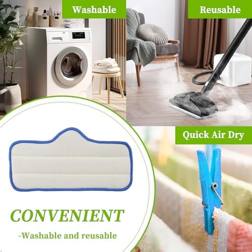 EPLZON Reusable Microfiber Steam Mop Pad for Dupray Neat Steam Cleaner