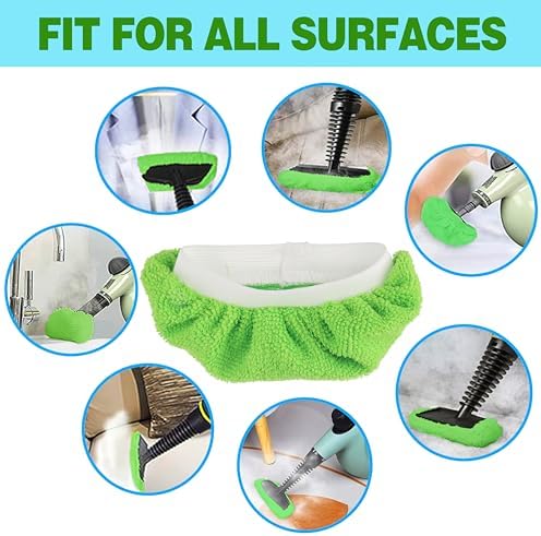 10 Pack Steam Mop Replacement Pads - Universal Reusable Washable for Steam Cleaners