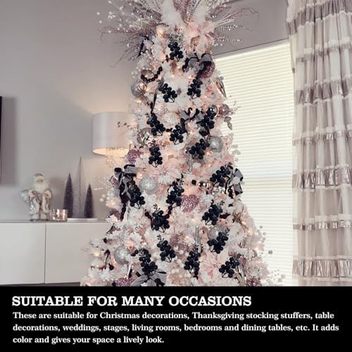 36Pcs Glitter Berry Stems for Christmas Decor