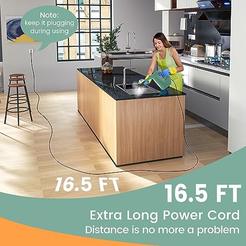 Goplus Multipurpose Handheld Steam Cleaner with 17 Accessories