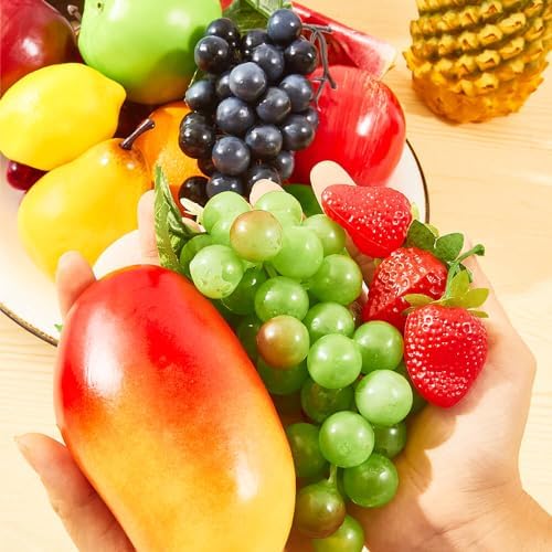 Vensovo 20PCS Artificial Fruit Decorations for Home Kitchen