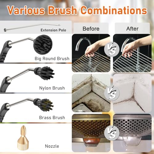2500W Handheld Steam Cleaner for Deep Cleaning