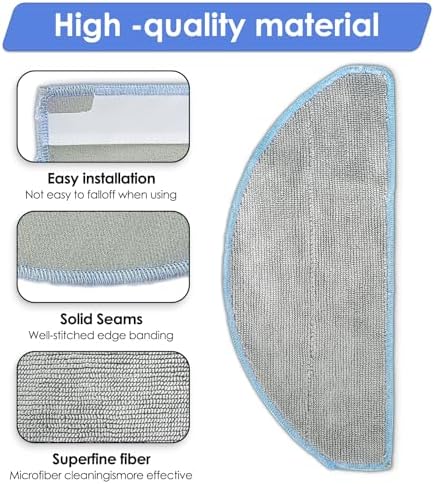 4 Pack Roomba 104 Y0140 Q0120 Replacement Mop Pads