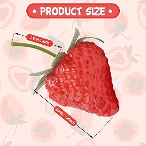 VIDELLY Artificial Strawberries for Decor and Party Use