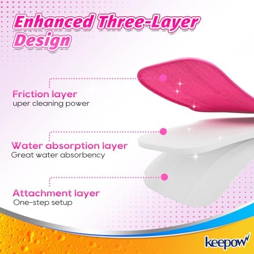 KEEPOW Microfiber Steam Mop Pads 6 Pack Compatible with Schenley