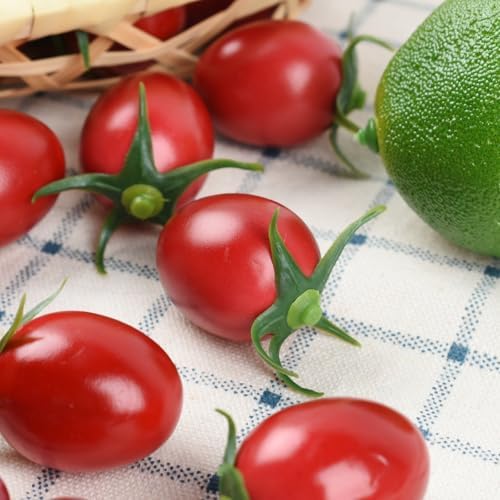 Artificial Cherry Tomatoes 25 Pcs Realistic Decoration