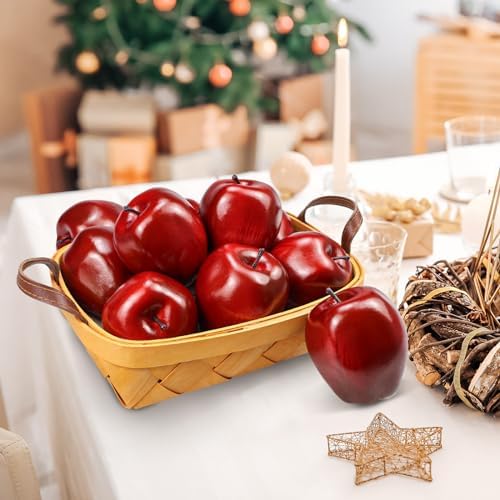 Lorigun Artificial Red Apples 6 Pcs Home Decor