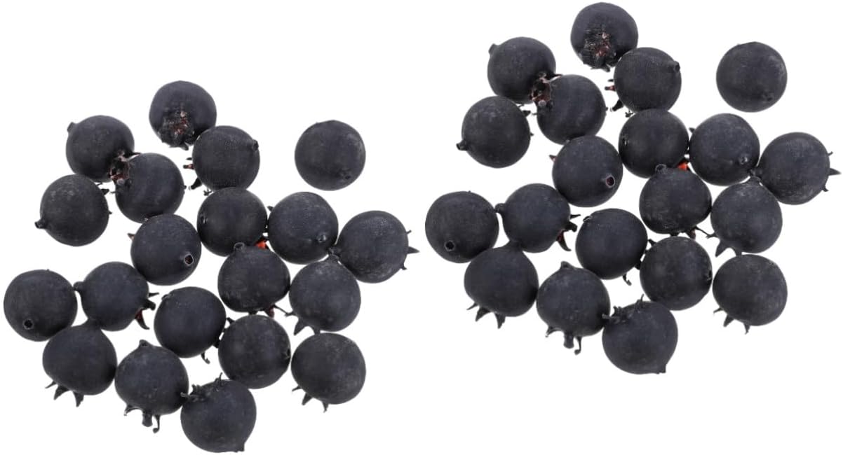 IMIKEYA 40 Pcs Artificial Blueberry Decorations