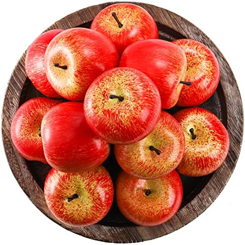 ZEAYEA 20 Pcs Artificial Apples for Home Decoration