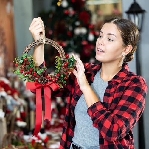 35 Pack Artificial Red Berry Stems for Christmas Decor