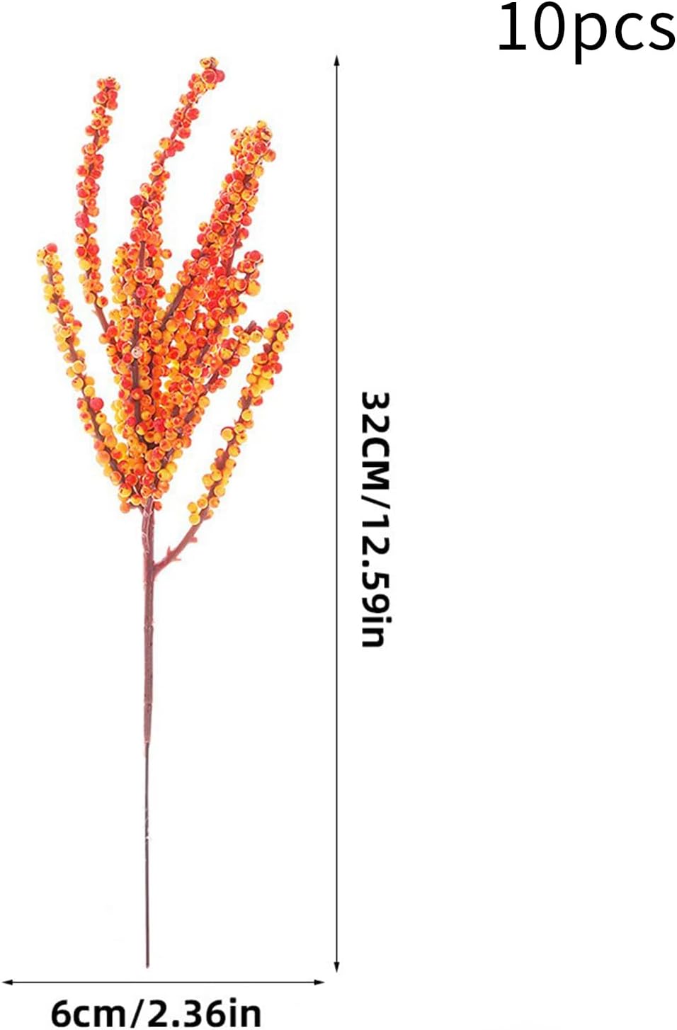 Belupai 10pcs Artificial Berry Stems 126in Christmas Decor