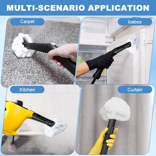LVOERTUIG Steam Mop Pads for Handheld Steam Cleaner 10pcs