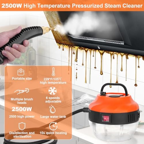 LeadGoods Pressurized Handheld Steam Cleaner