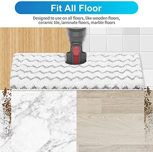 KEEPOW Steam Mop Pads for Shark Geniuses 3 Pack Replacement