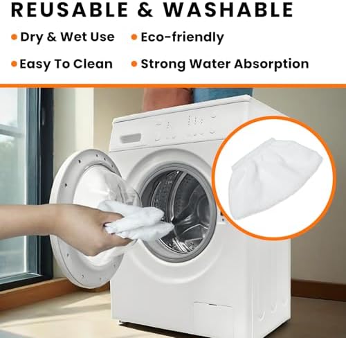 10 Pack Steam Cleaner Microfiber Pads - Universal Replacement for Handheld Steam Mops