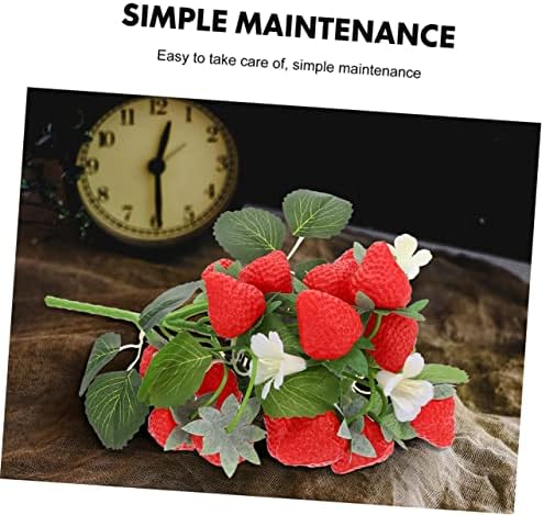 Garneck 2 Pcs Artificial Strawberry Picks for Home Decor
