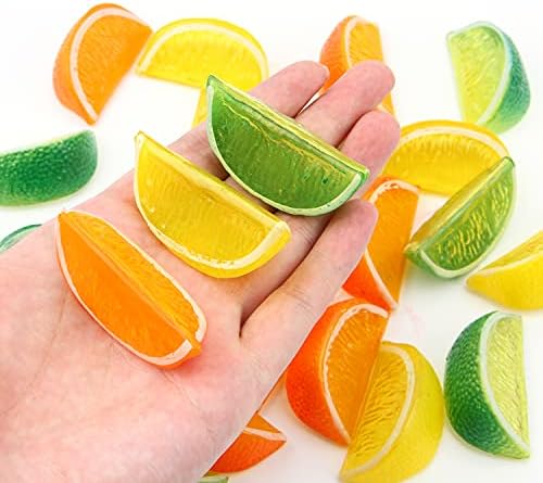CCINEE 24PCS Artificial Lemon Blocks Realistic Decor