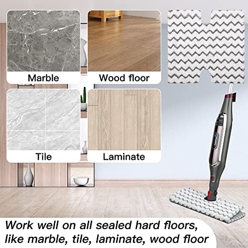 Hongfa Steam Mop Pads for Shark S5003D 8 Pack Microfiber Cloths