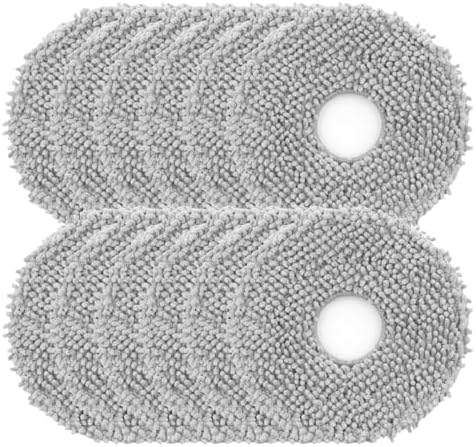 12Pcs Microfiber Mop Cloth for Roborock Q Series and Saros 10R