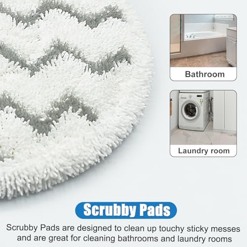 6 Pack Rotating Mop Pads for Bissell 3897A SmartSteam Scrubbing Mop