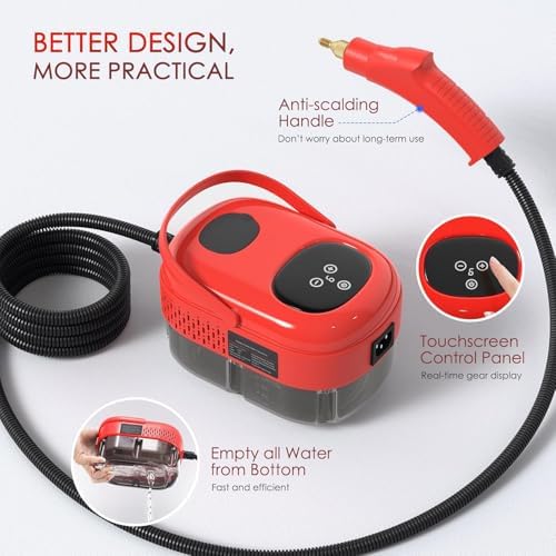 Handheld Steam Cleaner with 1100ml Tank and 6 Gears